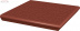 Клинкерная плитка Ceramika Paradyz Natural rosa Duro ступень угловая (33x33) с капиносом